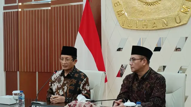 Imam Besar Masjid Istiqlal Nasaruddin Umar melakukan audiensi dengan KPU.