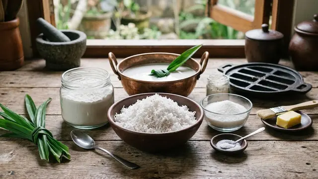 Resep Kue Pancong Santan Kelapa
