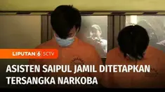 Asisten sekaligus sopir pedangdut Saipul Jamil ditetapkan sebagai tersangka kasus narkoba. Polisi juga menangkap bandar yang menjual narkoba ke asisten Saipul Jamil.