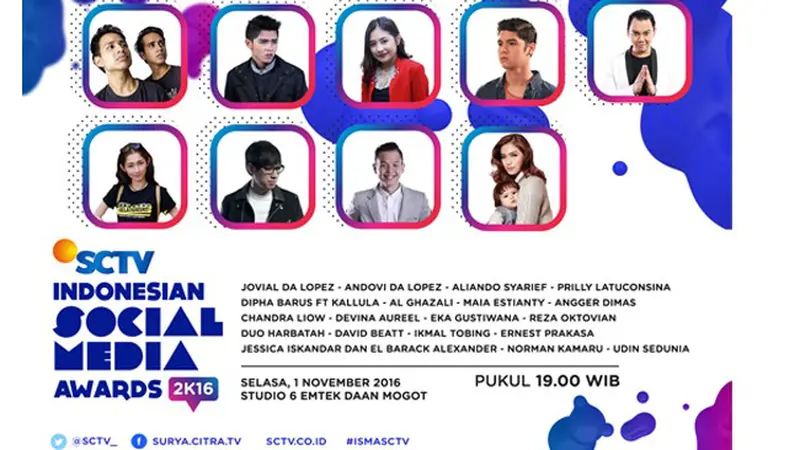 Yuk Tonton Serunya Indonesia Social Media Award 2016, Free