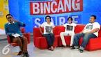 Sutradara Film Jenderal Soedirman Viva Westi (kedua kiri), Aktor Adipati Dolken dan Anto Galon saat wawancara  film Jendral Soedirman di Live Streaming Bincang Sore Liputan6.com, Jakarta, Senin (31/8/2015).( Liputan6.com/Panji Diksana)
