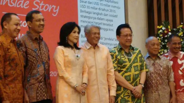 Arwin Rasyid meluncurkan buku berjudul 'Telkom 3010: Inside Story Telkom Velue Creation' (Foto: Septian Deny/Liputan6.com)