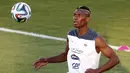 Gelandang berusia 21 tahun, Paul Pogba, menjadi pencetak gol satu-satunya yang membawa Timnas Perancis masuk perempat final Piala Dunia 2014, (1/7/2014). (REUTERS/Charles Platiau) 