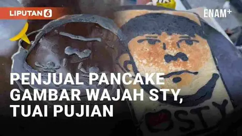 VIDEO: Viral Penjual Pancake Gambar Wajah STY Pakai Adonan, Tuai Pujian Warganet