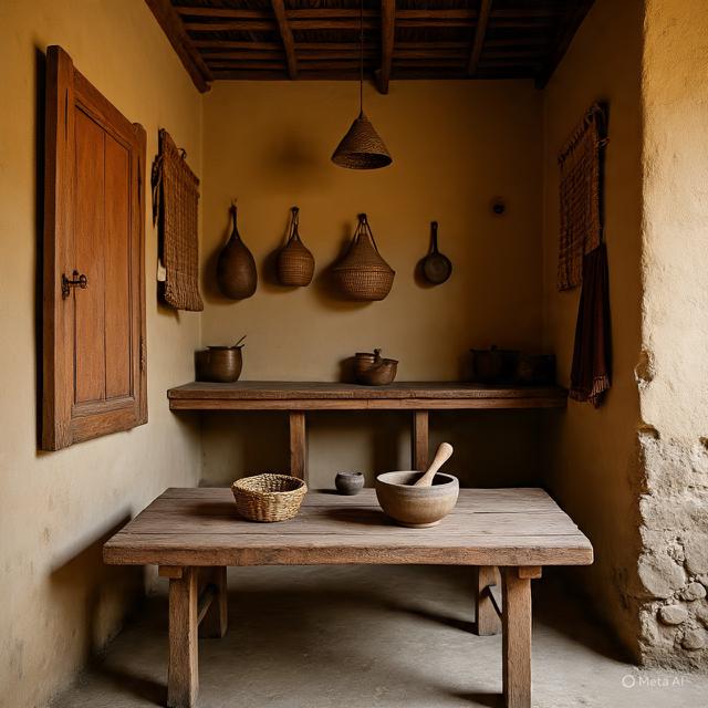7 Model Dapur Rustic Sederhana dari Kayu Lokal di Rumah Kampung yang ...