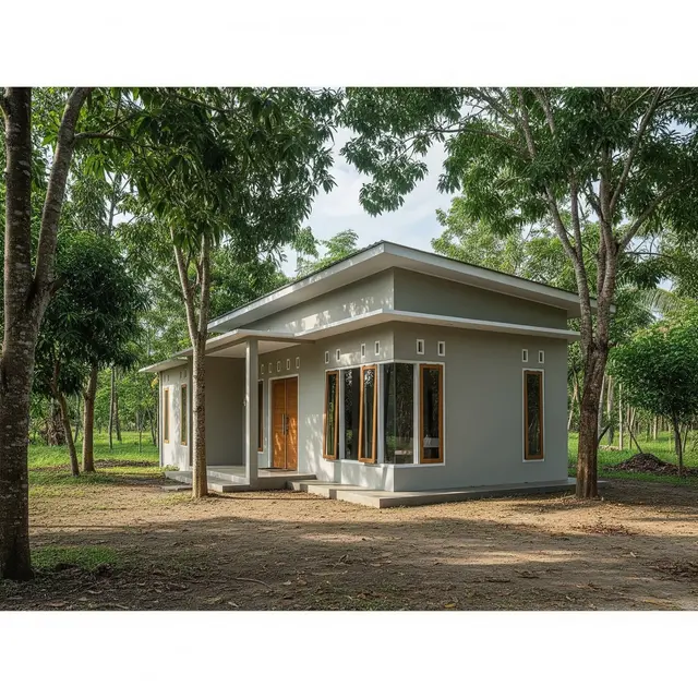 Gambar Rumah Sederhana Ukuran 6x9 di Kampung. Foto: Gemini