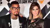 Kevin-Prince Boateng dan Melissa Satta. (AFP/Giuseppe Cacace)