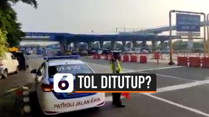 VIDEO Tol  Arah  Jakarta  Ditutup  Ini Penjelasan Polisi 