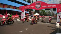 Ilustrasi balapan Honda Dream Cup. (Dokumentasi PT Astra Honda Motor)