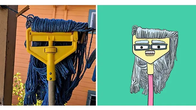 Pria Ini Imajinasikan Benda Punya Wajah, 7 Ilustrasinya Bikin Takjub