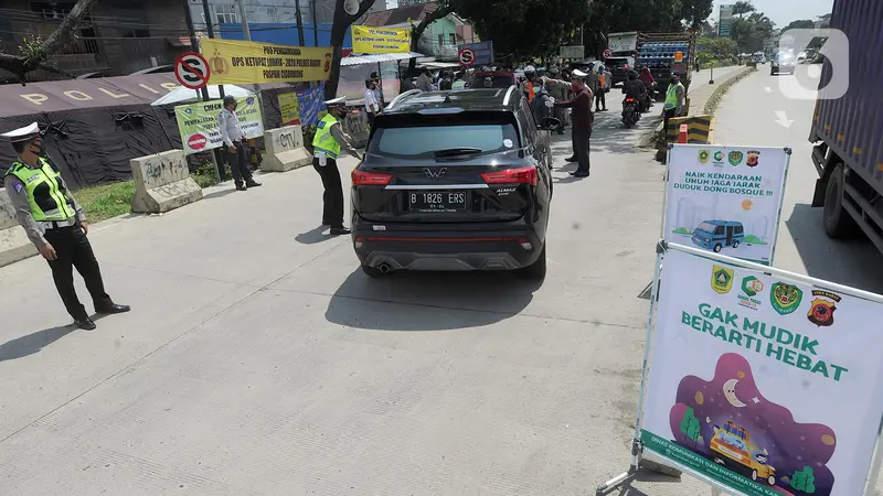 Cegah Warga Mudik, Polres Bogor Dirikan Pos Pengawasan