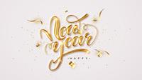 Ilustrasi ucapan Tahun Baru. (Image by hannazasimova on Freepik)