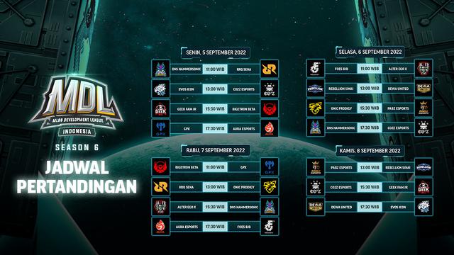 Jadwal dan Live Streaming MDL Indonesia Season 6 Pekan Keempat di Vidio, 5 - 8 September 2022