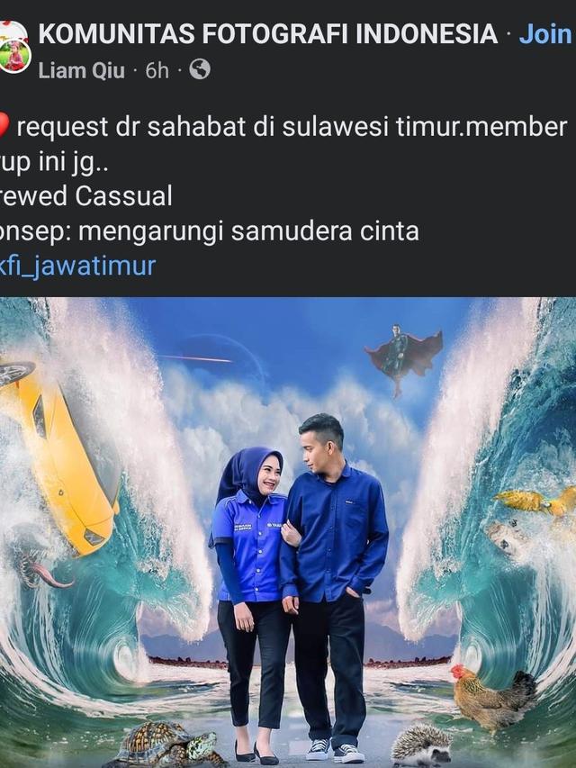 7 Editan Foto Prewedding Nyeleneh Bak di Dunia Lain Ini Bikin Geleng Kepala