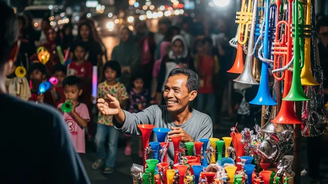 Jualan Terompet Takbiran
