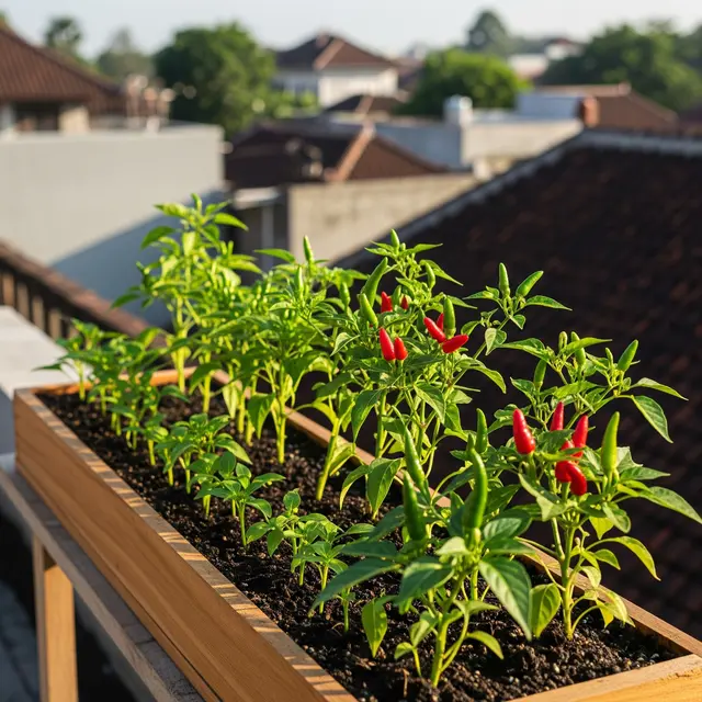 9 Model Kebun Cabai di Rooftop Rumah, Praktis dan Menguntungkan