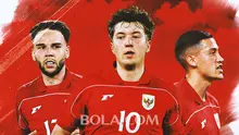 Timnas Indonesia - Calvin Verdonk, Ole Romeny, Jay Idzes (Bola.com/Adreanus Titus)
