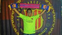 Sekretaris Jenderal IndonBarca Jakarta (IBJ), Erwyn Raffael. (Bola.com/Nadhio Andromeda)