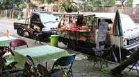 Warung Ubi Ibu rutin melapak di Taman Cibeunying Bandung setiap hari Minggu. (Dok. Instagram/@warungubiibu)