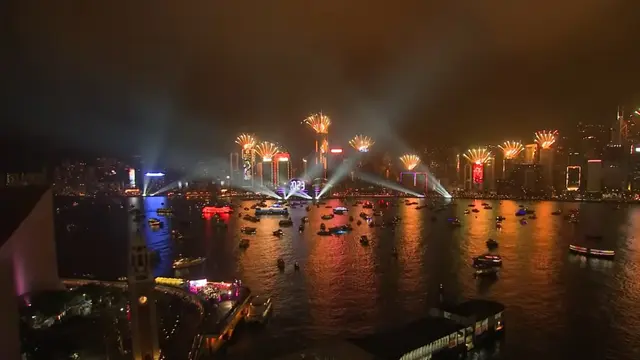 Hong Kong Siapkan Pertunjukan Kembang Api Musikal 12 Menit di Malam Tahun Baru 2024