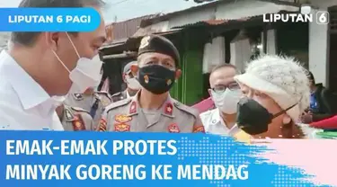 Seorang ibu di Bandar Lampung meluapkan kekesalannya terkait langkanya minyak goreng di depan Menteri Perdagangan, Muhammad Lutfi. Merespon hal tersebut, Mendag berjanji akan segera menuntaskan krisis minyak goreng.