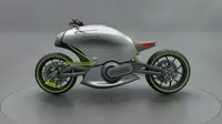 Desainer Spanyol bernama Miguel Angel Bahri terinspirasi untuk "menciptakan" Porsche dalam bentuk sepeda motor. 