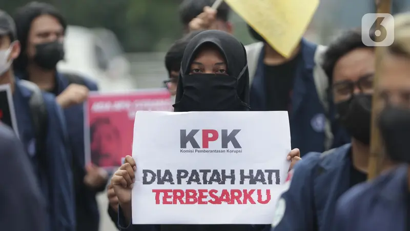 FOTO: Mahasiswa Tolak Tes Wawasan Kebangsaan dan Pelantikan Pegawai KPK jadi ASN