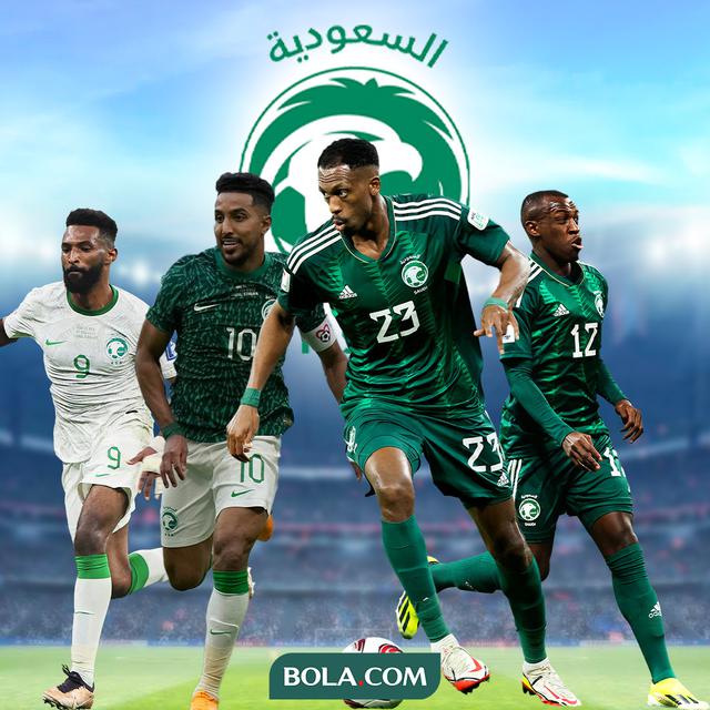 Ilustrasi - Pemain Arab Saudi yang bakal bikin Timnas Indonesia ngeri: Salem Al-Dawsari, Firas Al-Buraikan, Saud Abdulhamid, Mohammed Kanno