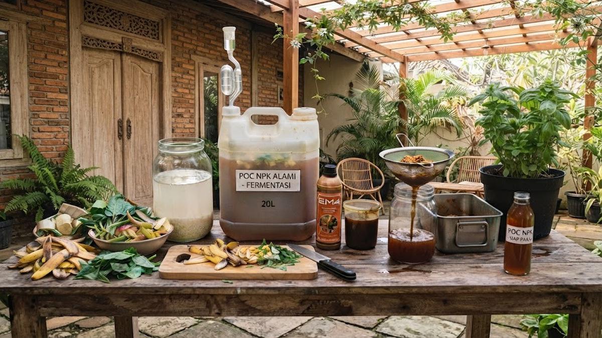 Cara Membuat Pupuk NPK Alami dari Bahan Dapur, Hemat dan Ramah Lingkungan