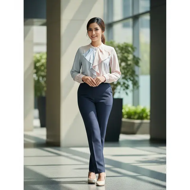 Model Baju Kerja Wanita Setelan Celana Panjang