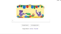 Google Doodle Sambut Malam Pergantian Tahun Baru (kredit: Google)