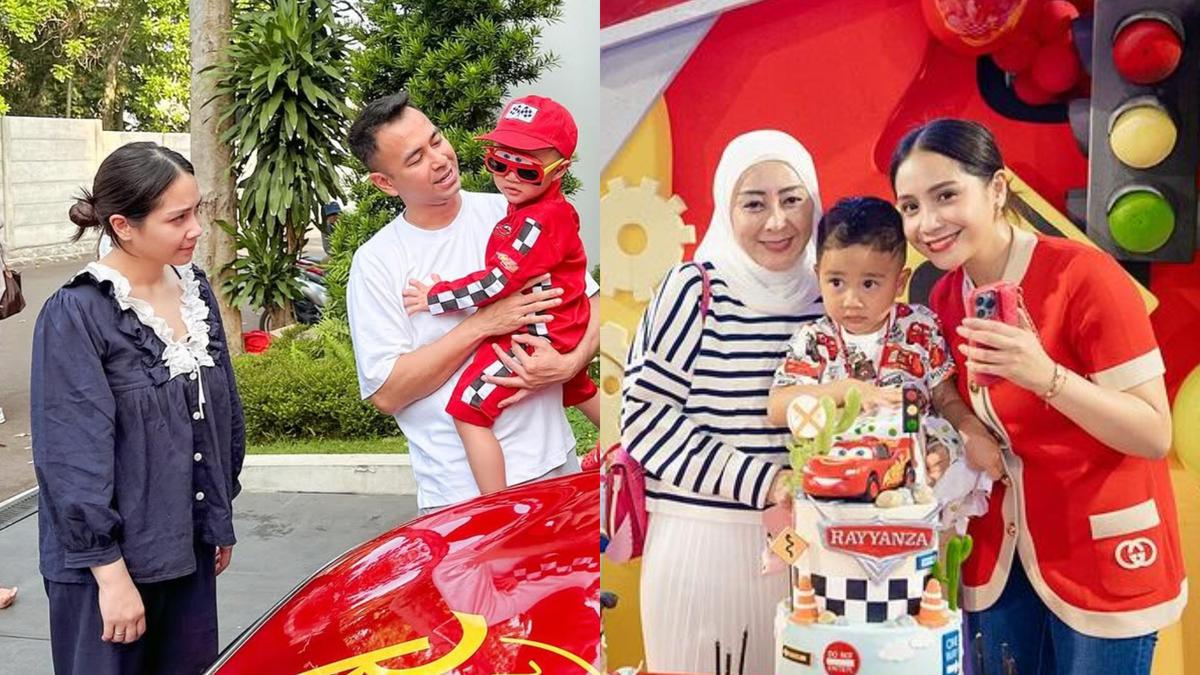 Gaya Kontras Nagita Slavina Saat Rayakan Ultah Rayyanza, Dari Piyama Rp1 Jutaan hingga Outer Gucci Rp31 Jutaan