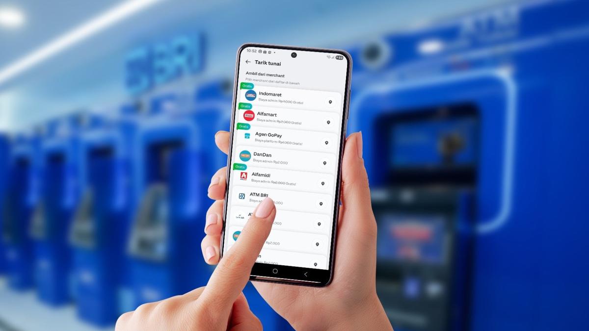 BRI Perluas Akses Tunai, Saldo GoPay Bisa Ditarik di Lebih dari 19 Ribu Jaringan ATM &amp; CRM