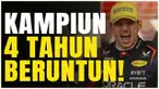 Berita video Max Verstappen berhasil menjadi juara dunia F1 2024 yang berarti ini gelar ke empatnya selama empat tahun berturut-turut. Luar biasa!.