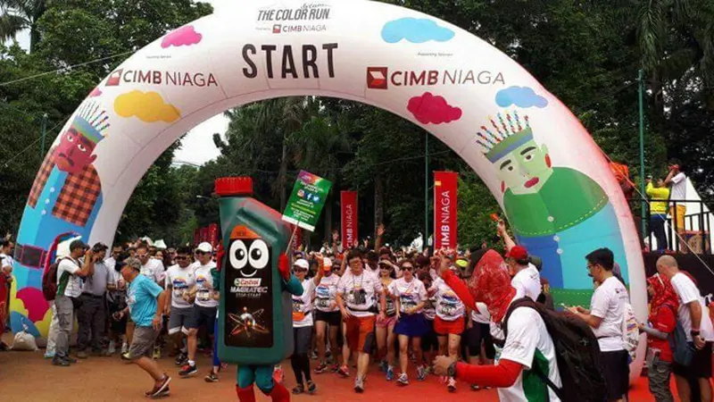 Peserta Happiest 5K Serbu Maskot Castrol MAGNATEC STOP-START 