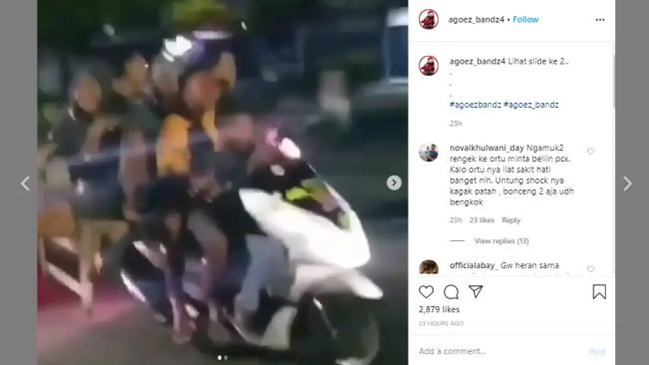 Naik motor berenam