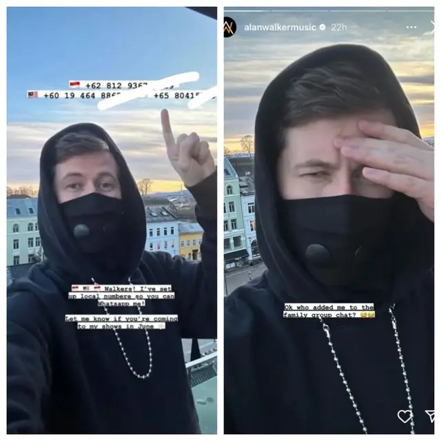 Bagikan Nomor WA Indonesia Jelang Konser, Alan Walker Di Invite Netizen Ke Group Keluarga