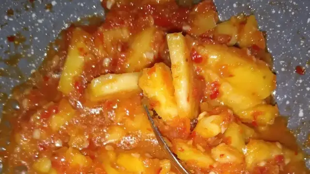 Resep sambal goreng nanas khas Palembang. (dok. Cookpad @Si_Mak_ke)
