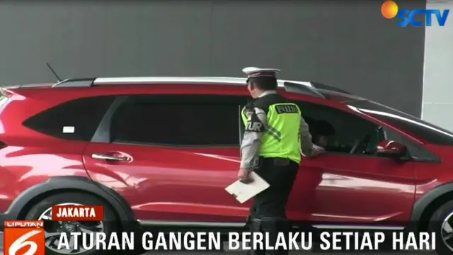 Akhir Pekan, Belasan Mobil Ditilang karena Bernomor Ganjil
