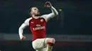 Aaron Ramsey menerima bayaran per minggu dari Arsenal sebesar 110.000 pound sterling dan masih memiiki satu tahun kontrak bersama The Gunners. (AP/Alastair Grant)