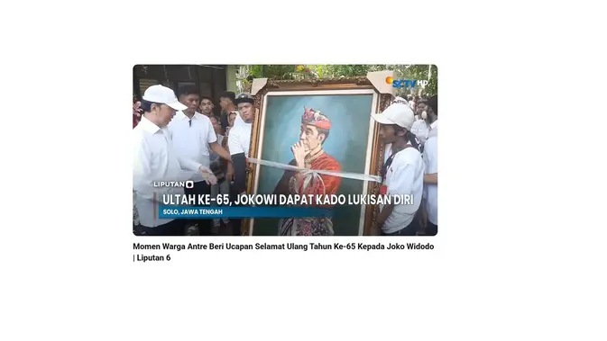 Cek fakta foto Jokowi dapat kado ijazah asli saat ulang tahun ke-65