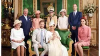 Meghan Markle dan Kate Middleton saat upacara pembaptisan Archie Harrison Mountbatten-Windsor (Instagram @sussexroyal)