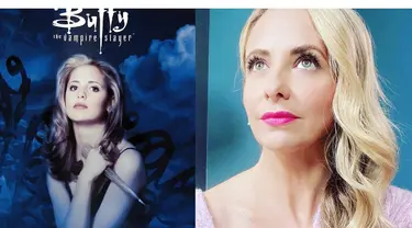 Sarah Michelle Gellar, dulu dan kini. (Foto: 20th Television via IMDb dan Instagram/ sarahmgellar)