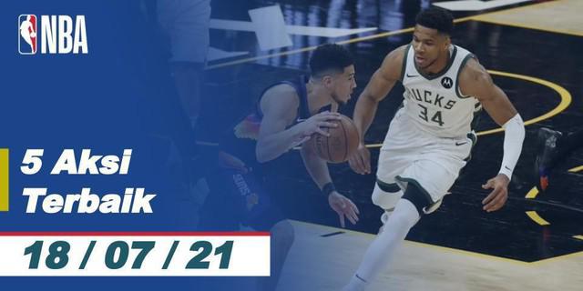 VIDEO: 5 Aksi Keren di Game 5 Final NBA 2021, Termasuk Steal dan Assist Menentukan Jrue Holiday