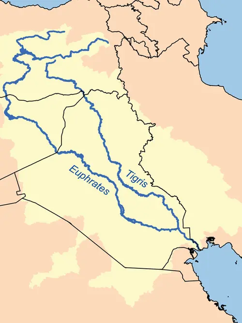 Sungai Eufrat dan Tigris. (Wikimedia commons)