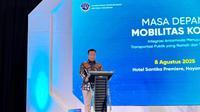 Direktur Jenderal Perhubungan Darat Kementerian Perhubungan, Irjen Pol (Purn) Aan Suhanan. (Foto: Liputan6.com/Tira Santia)