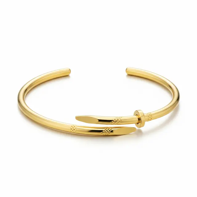 Model Gelang Emas Paku Modern 2026 yang Elegan dan Kekinian (Image by Gemini AI)