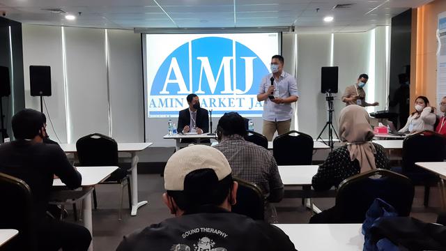 Konfrensi pers PT Amin Jaya soal tuduhan mafia minyak goreng (Liputan6.com/Ady Anugrahadi)