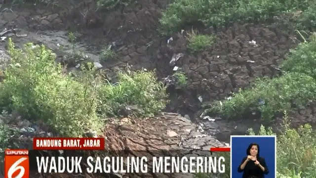 Kemarau Panjang, Pembangkit Listrik Saguling Bandung Mengering