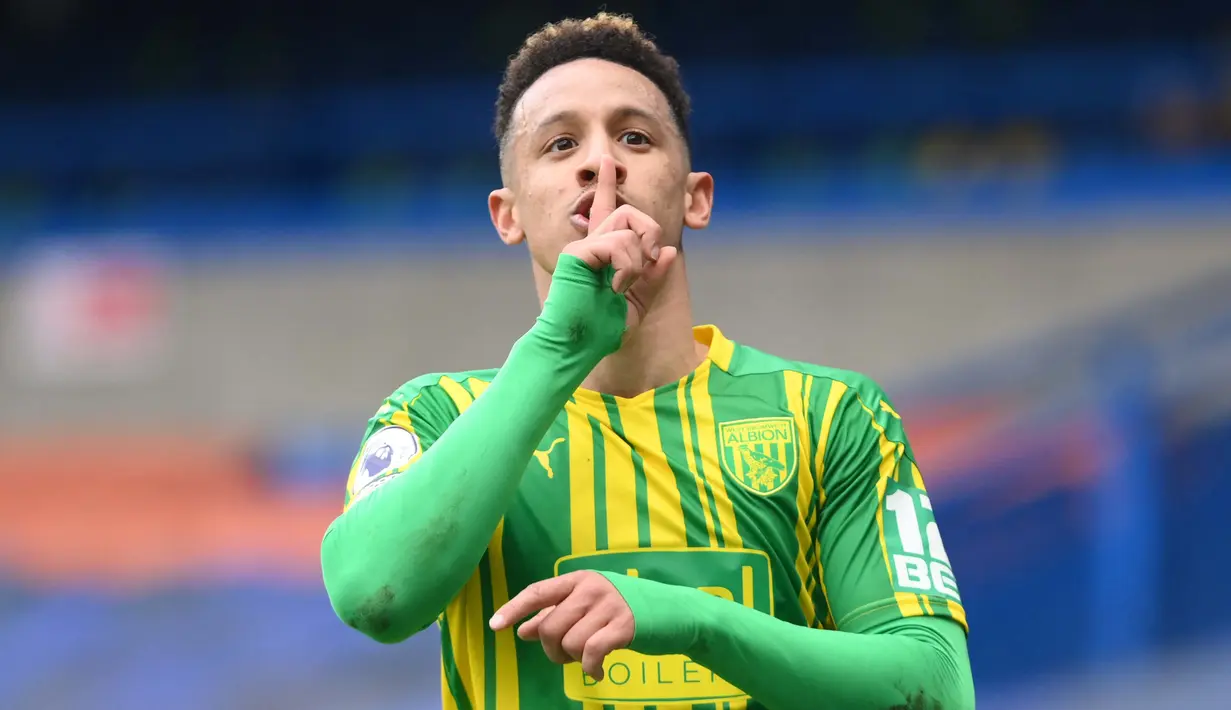 Lagi-lagi Callum Robinson menjadi momok menakutkan bagi Chelsea usai dirinya mencetak gol kedua bagi The Baggies di masa injury time. (Foto: AFP/Pool/Mike Hewitt)